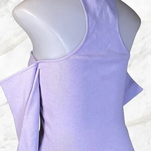 Michael Costello x REVOLVE Araceli Knit Bodysuit - Light Lavender - Picture 8 of 12